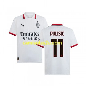 Camisolas de futebol AC Milan PULISIC 11 Equipamento Alternativa 2024/25 Manga Curta